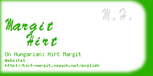 margit hirt business card